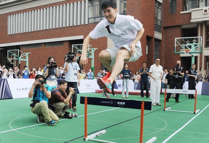 Liu Xiang promociona los premios Laureus World Sports en Shanghai