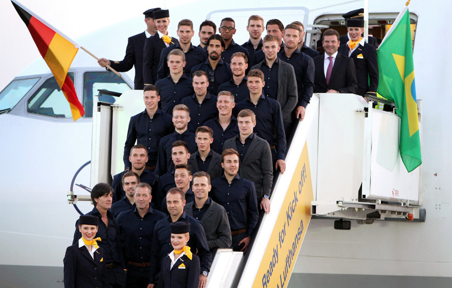 Las selecciónes del fútbol se parten para el Mundial de 2014