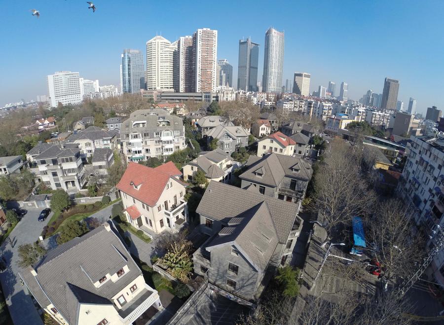 Edificaciones de la época Minguo en las mansiones Yihe, en Nanjing. 