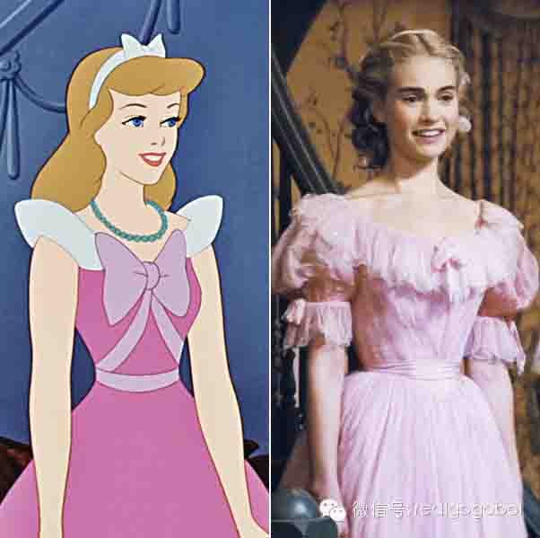 El largo vestido azul de Cenicienta y sus zapatos de cristal son una realidad