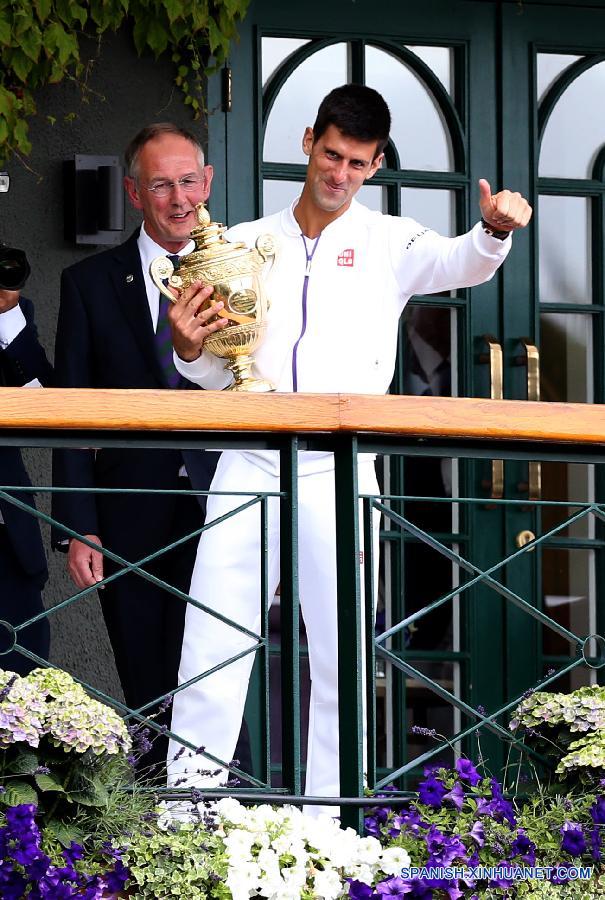 Tenis: Novak Djokovic gana final de Wimbledon a Roger Federer