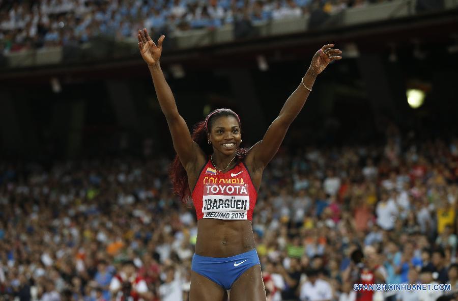 Atletismo: Colombiana Ibargüen gana oro en triple salto en Campeonato Mundial