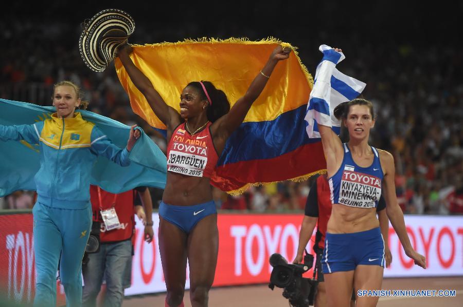 Atletismo: Colombiana Ibargüen gana oro en triple salto en Campeonato Mundial