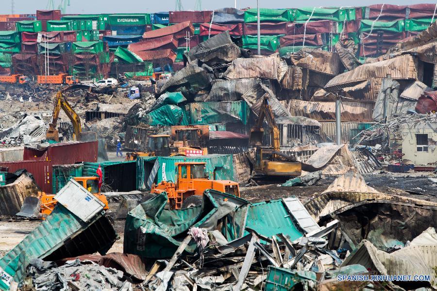 Detenidos 12 sospechosos por explosiones en Tianjin