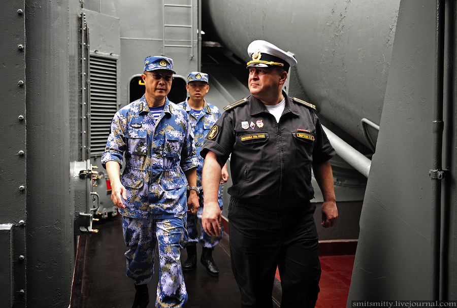 Los momentos preciosos en Ejercicio naval China-Rusia