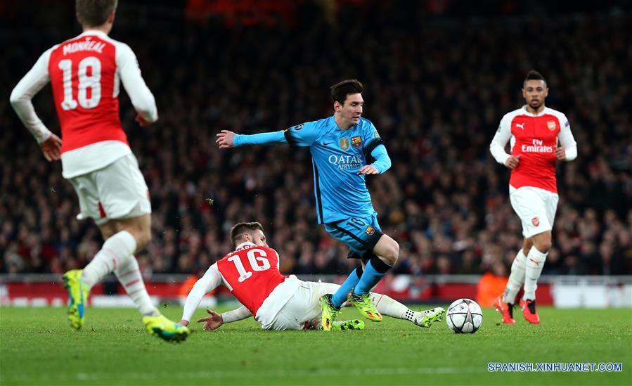 Fútbol: Barcelona gana 2-0 al Arsenal con dos goles de Messi