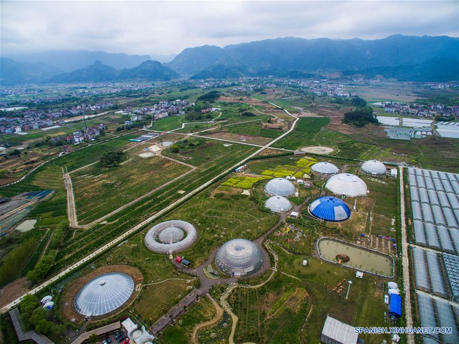 Invernadero en forma de domo en Zhejiang
