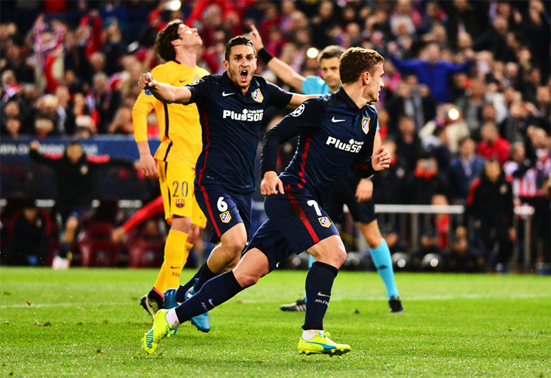 Fútbol: Atlético de Madrid elimina a Barcelona en cuartos de final de "Champions"