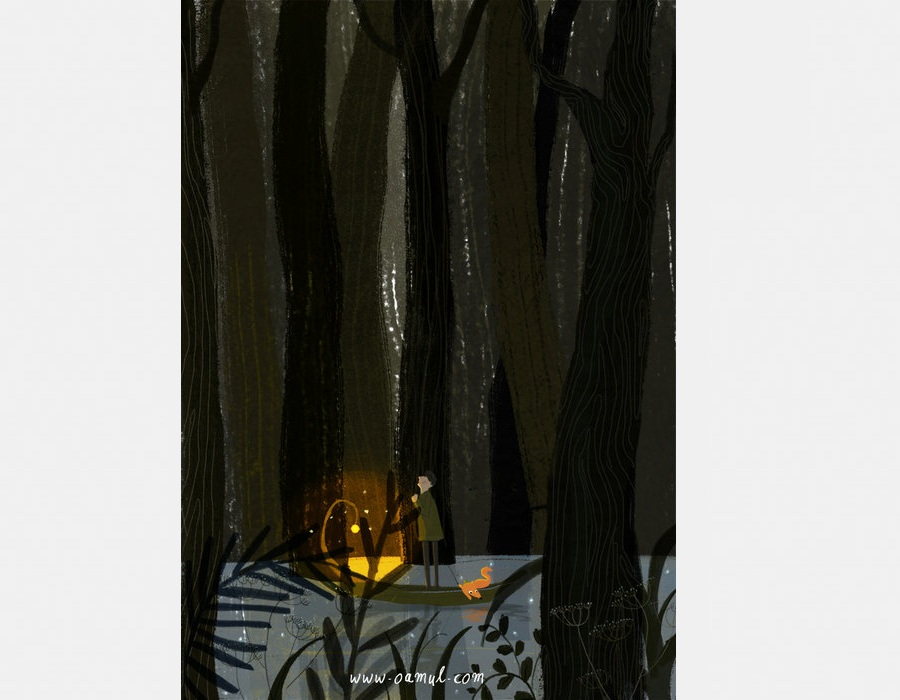 El zorro Feribo en ilustraciones de Lu Mao. [Foto a chinadaily.com.cn]