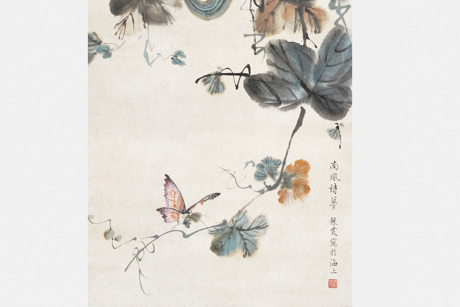 Pintura en tinta china de Zhou Lianxia. [Foto/China.com]