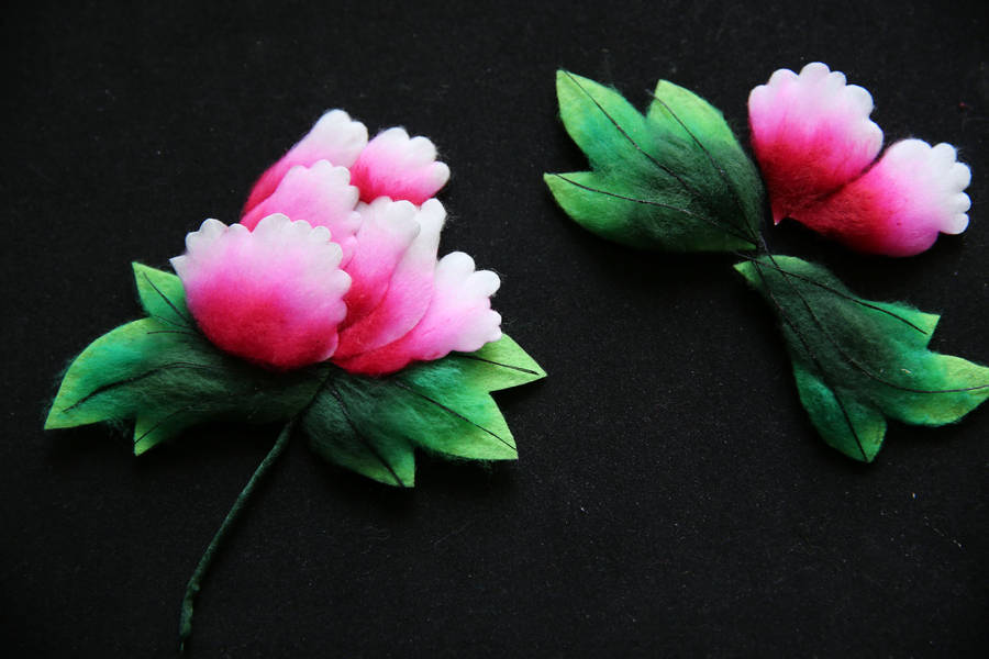 Coloridos dibujos de algodón que son patrimonio cultural intangible de Xi'an