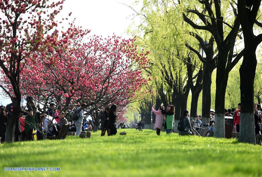 Turistas visitan Lago Oeste en vacaciones del Festival de Qingming 4