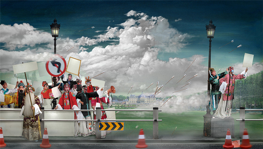 Square, una imagen seleccionada de una serie de obras de arte llamadas Paradise, creada por XuGuofeng. [Foto de photoint.net]