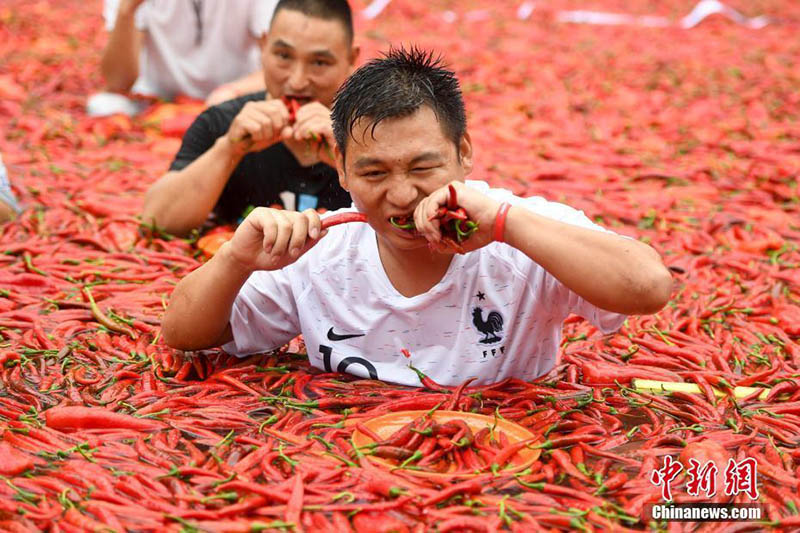 Hunan celebra la competencia del ají picante