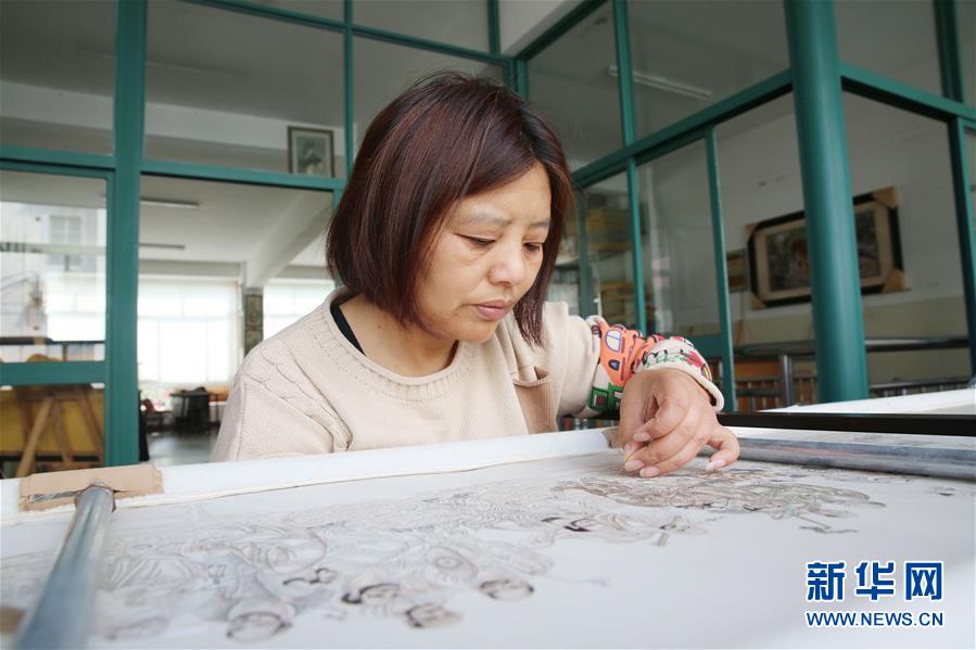 Bordado con cabello de Dongtai, provincia de Jiangsu