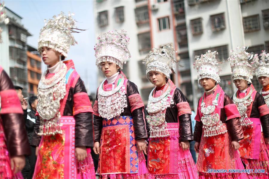 Celebración del lusheng en Guizhou