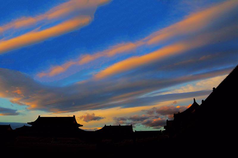 Obra fotográfica de Li Shaobai sobre el Museo del Palacio.