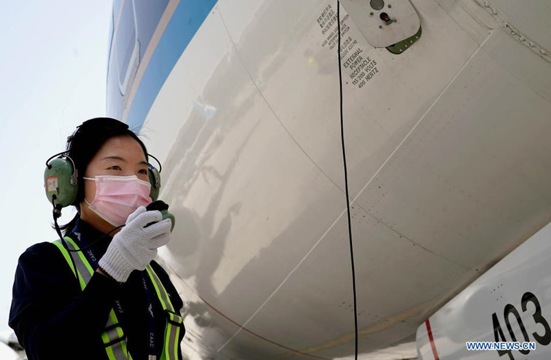La joven mecánico de China Southern Airlines