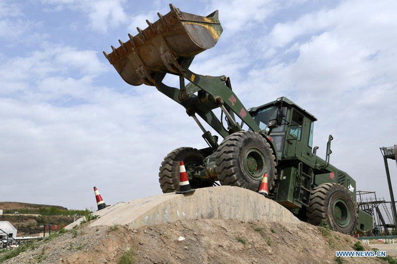 Entretamientos de alto nivel en el Centro Nacional de Entrenamiento de Búsqueda y Rescate Urbano de Lanzhou
