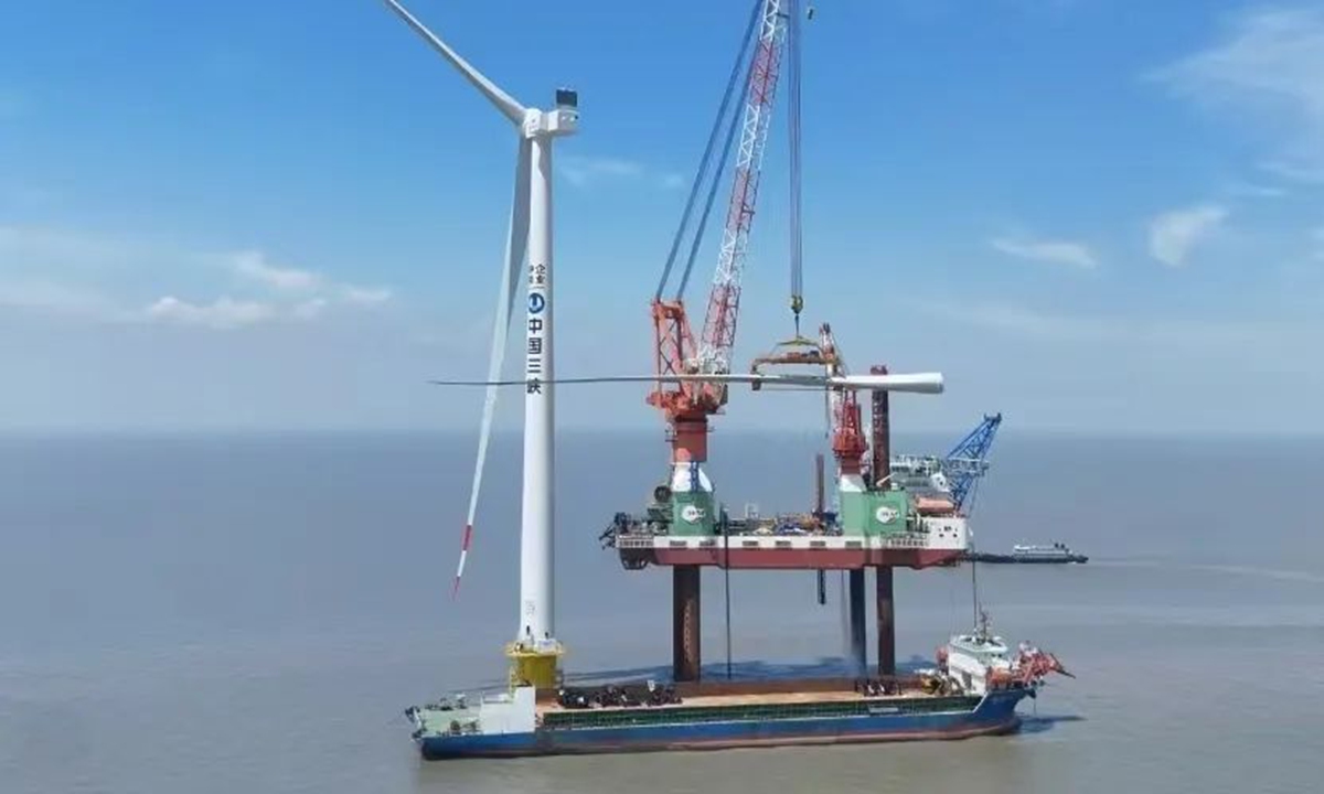 Parque Eólico Marino Jinshan Fase I. (Foto: Global Times)