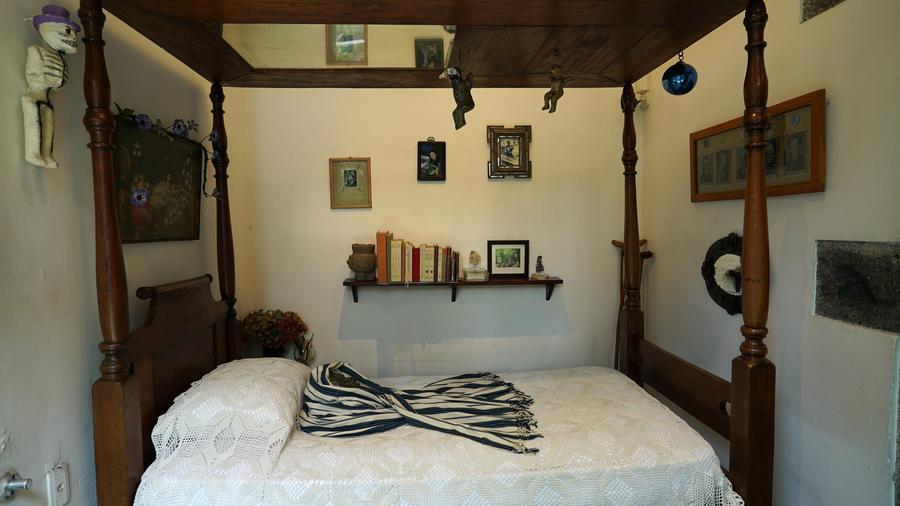  Vista de una de las salas del Museo Frida Kahlo, en la Ciudad de México, capital de México, el 21 de julio de 2025. (Xinhua/Ricardo Montoya)