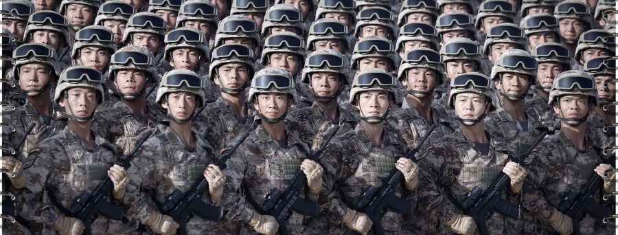 Imágenes del entrenamiento?militar para el desfile?del Día de la Victoria en China