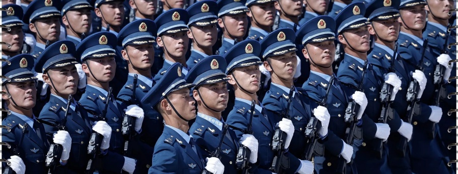 Imágenes del entrenamiento?militar para el desfile?del Día de la Victoria en China