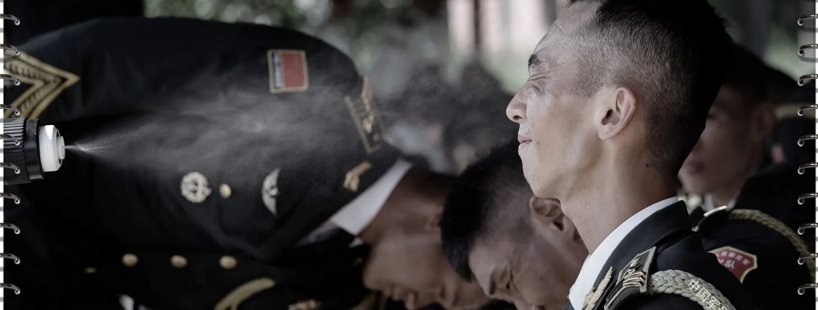 Imágenes del entrenamiento?militar para el desfile?del Día de la Victoria en China