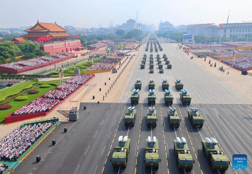 China organiza masivo desfile para conmemorar 80o aniversario de victoria en Segunda Guerra Mundial