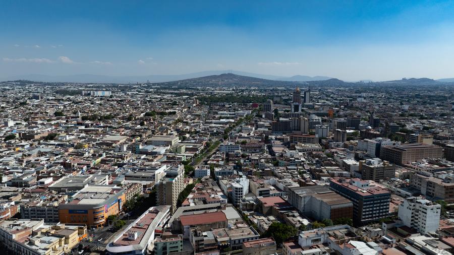 Vista aérea tomada con un dron del 8 de mayo de 2025 del paisaje de la ciudad de Guadalajara, estado de Jalisco, México. (Xinhua/Li Mengxin) 