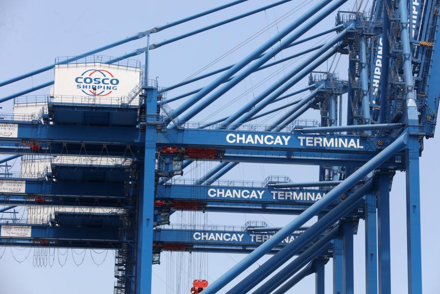 Imagen del 7 de octubre de 2025 del puerto de Chancay, en Chancay, Perú. (Xinhua/Mariana Bazo) 