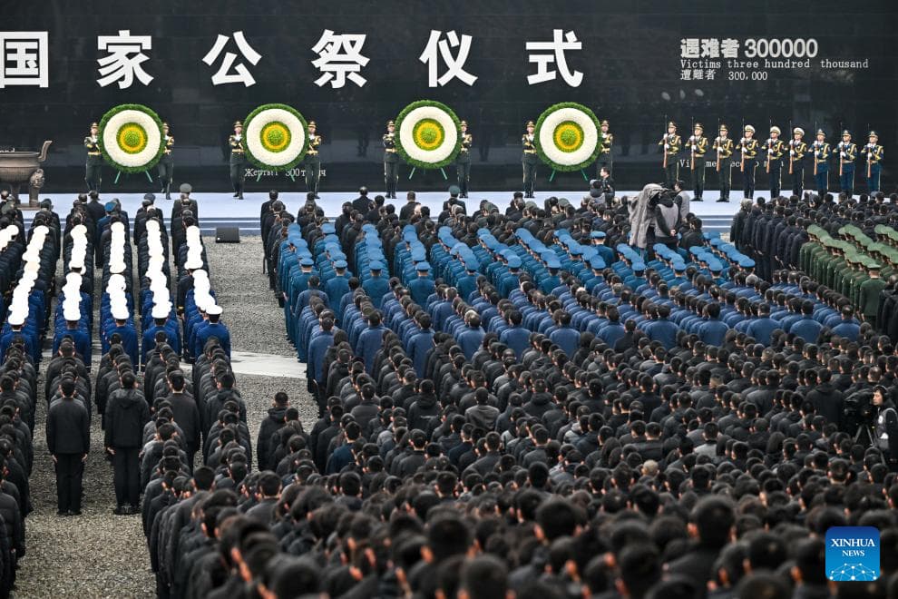 China celebra homenaje nacional a víctimas de Masacre de Nanjing y hace un llamado a la memoria histórica