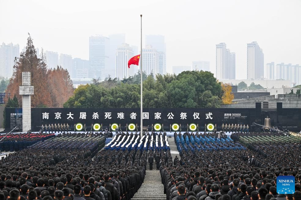 China celebra homenaje nacional a víctimas de Masacre de Nanjing y hace un llamado a la memoria histórica